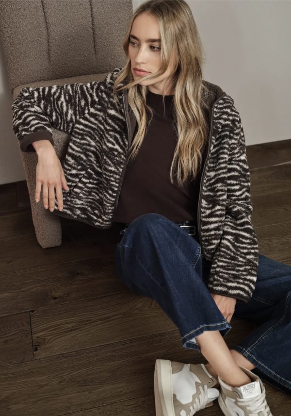 Veste Teddy avec capuche