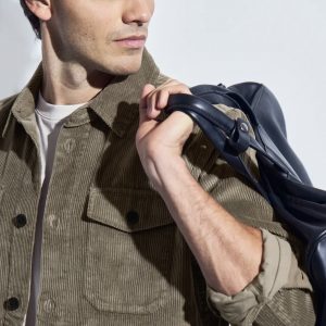 Sur-veste en velours côtelé